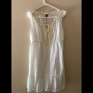 White womens sun dress